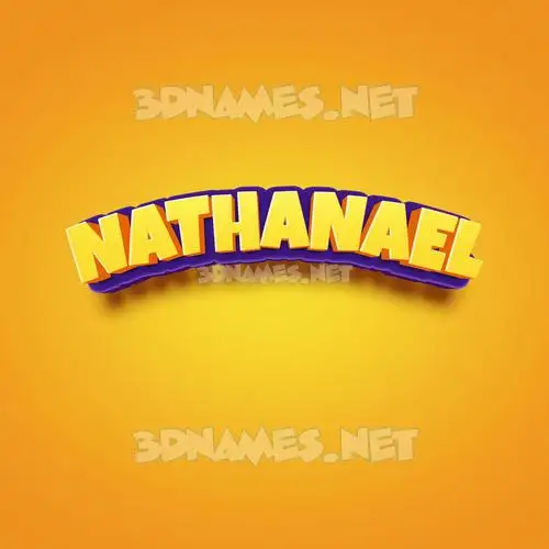 nathanael in Orange Toon style - 3D name wallpaper nathanael in Orange Toon style - 3D name wallpaper