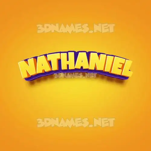 nathaniel in Orange Toon style - 3D name wallpaper nathaniel in Orange Toon style - 3D name wallpaper