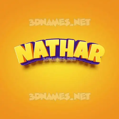 nathar in Orange Toon style - 3D name wallpaper nathar in Orange Toon style - 3D name wallpaper