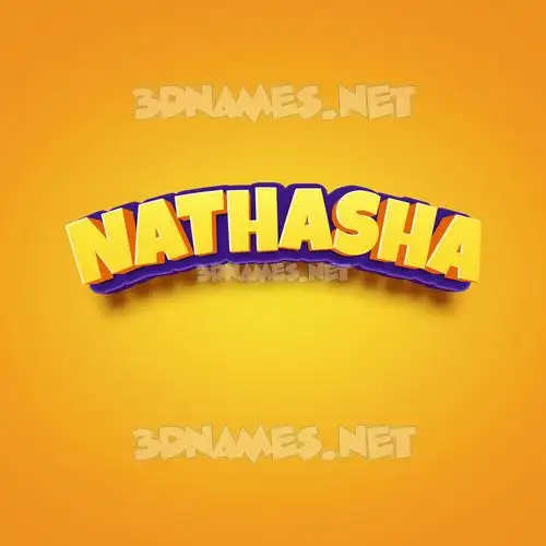 nathasha in Orange Toon style - 3D name wallpaper nathasha in Orange Toon style - 3D name wallpaper