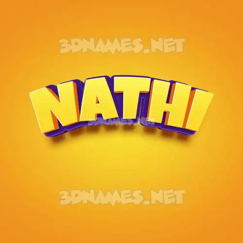 nathi in Orange Toon style - 3D name wallpaper nathi in Orange Toon style - 3D name wallpaper