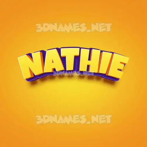 nathie in Orange Toon style - 3D name wallpaper nathie in Orange Toon style - 3D name wallpaper