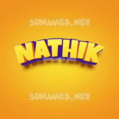 nathik in Orange Toon style - 3D name wallpaper nathik in Orange Toon style - 3D name wallpaper