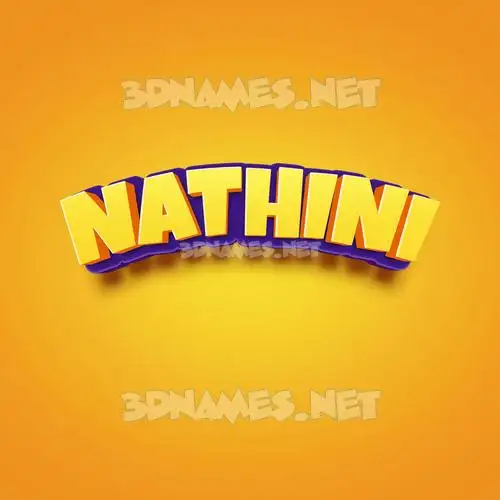 nathini in Orange Toon style - 3D name wallpaper nathini in Orange Toon style - 3D name wallpaper