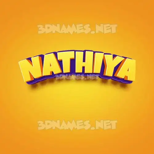 nathiya in Orange Toon style - 3D name wallpaper nathiya in Orange Toon style - 3D name wallpaper