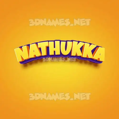 nathukka in Orange Toon style - 3D name wallpaper nathukka in Orange Toon style - 3D name wallpaper