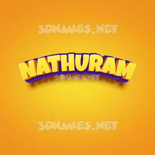 nathuram in Orange Toon style - 3D name wallpaper nathuram in Orange Toon style - 3D name wallpaper