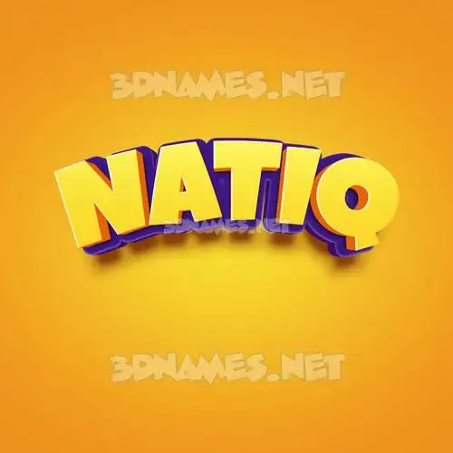 natiq in Orange Toon style - 3D name wallpaper natiq in Orange Toon style - 3D name wallpaper