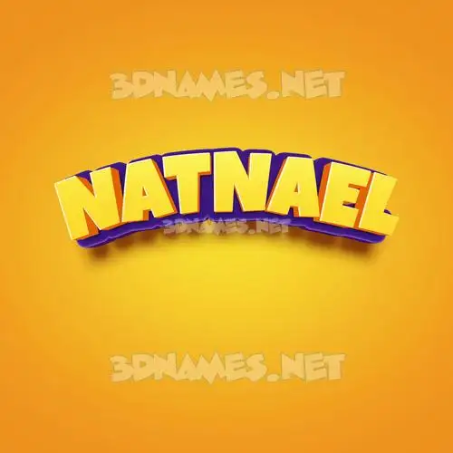 natnael in Orange Toon style - 3D name wallpaper natnael in Orange Toon style - 3D name wallpaper