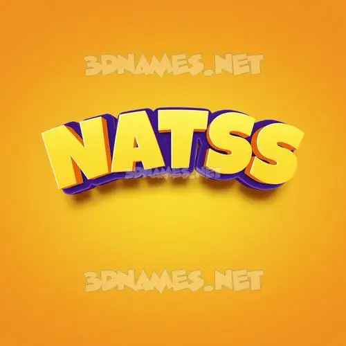 natss in Orange Toon style - 3D name wallpaper natss in Orange Toon style - 3D name wallpaper