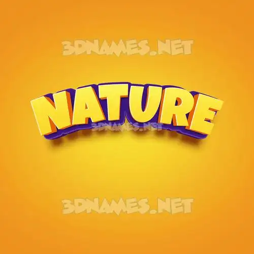 nature in Orange Toon style - 3D name wallpaper nature in Orange Toon style - 3D name wallpaper