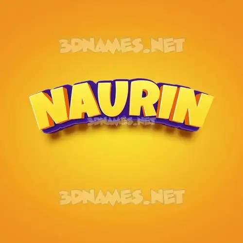 naurin in Orange Toon style - 3D name wallpaper naurin in Orange Toon style - 3D name wallpaper