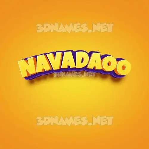 navadaoo in Orange Toon style - 3D name wallpaper navadaoo in Orange Toon style - 3D name wallpaper