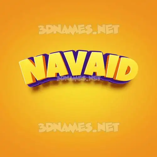 navaid in Orange Toon style - 3D name wallpaper navaid in Orange Toon style - 3D name wallpaper