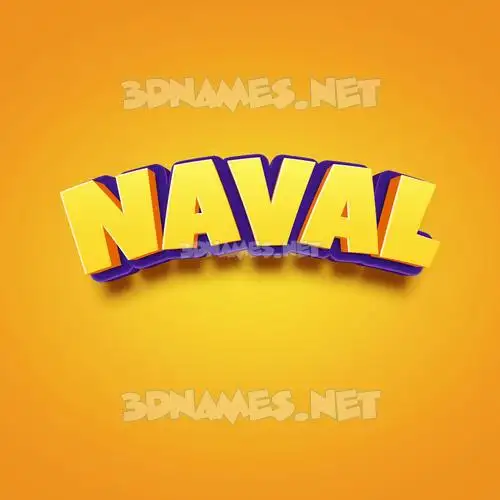naval in Orange Toon style - 3D name wallpaper naval in Orange Toon style - 3D name wallpaper