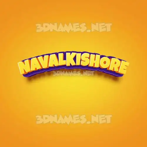 navalkishore in Orange Toon style - 3D name wallpaper navalkishore in Orange Toon style - 3D name wallpaper