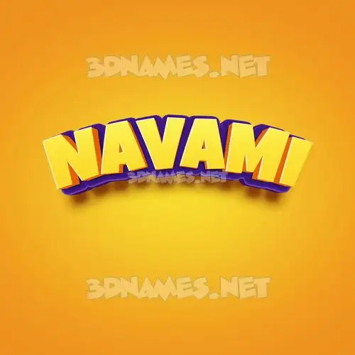 navami in Orange Toon style - 3D name wallpaper navami in Orange Toon style - 3D name wallpaper