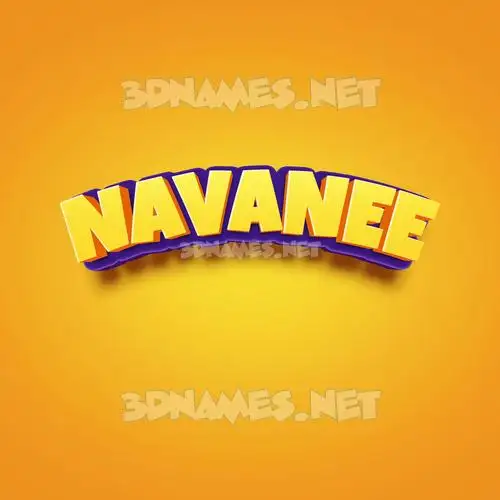 navanee in Orange Toon style - 3D name wallpaper navanee in Orange Toon style - 3D name wallpaper