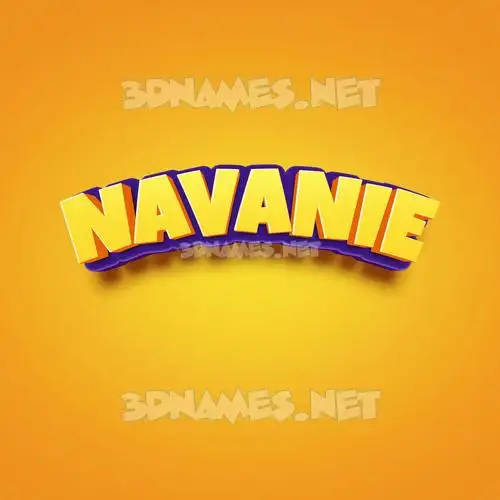 navanie in Orange Toon style - 3D name wallpaper navanie in Orange Toon style - 3D name wallpaper