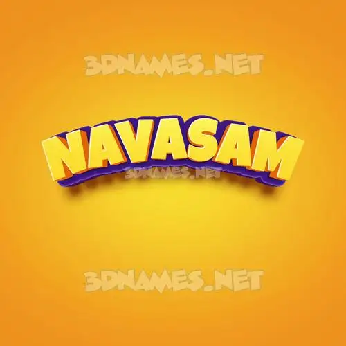 navasam in Orange Toon style - 3D name wallpaper navasam in Orange Toon style - 3D name wallpaper
