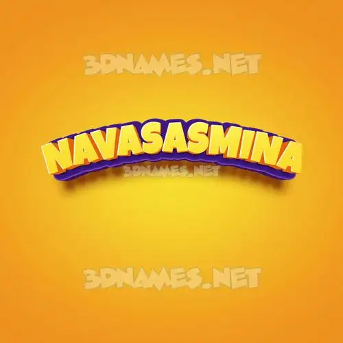 navasasmina in Orange Toon style - 3D name wallpaper navasasmina in Orange Toon style - 3D name wallpaper