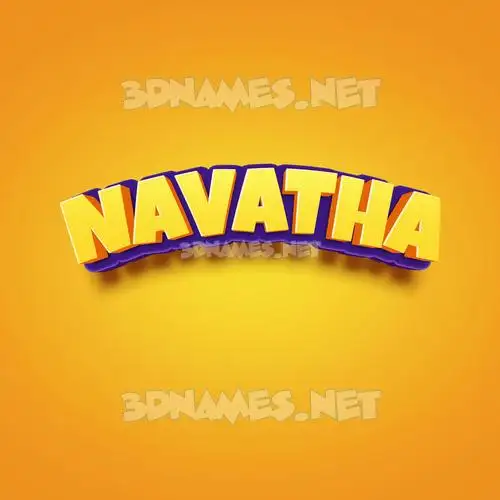 navatha in Orange Toon style - 3D name wallpaper navatha in Orange Toon style - 3D name wallpaper