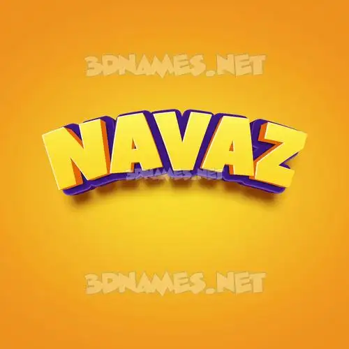 navaz in Orange Toon style - 3D name wallpaper navaz in Orange Toon style - 3D name wallpaper