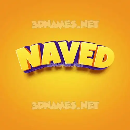 naved in Orange Toon style - 3D name wallpaper naved in Orange Toon style - 3D name wallpaper
