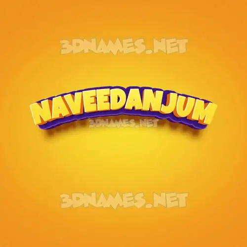 naveedanjum in Orange Toon style - 3D name wallpaper naveedanjum in Orange Toon style - 3D name wallpaper