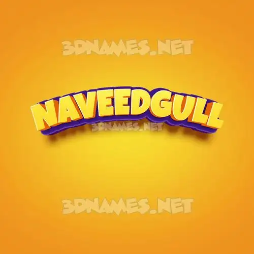 naveedgull in Orange Toon style - 3D name wallpaper naveedgull in Orange Toon style - 3D name wallpaper