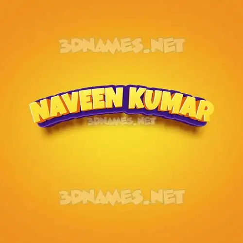 naveen kumar in Orange Toon style - 3D name wallpaper naveen kumar in Orange Toon style - 3D name wallpaper