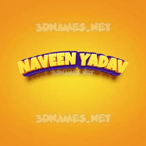 naveen yadav in Orange Toon style - 3D name wallpaper naveen yadav in Orange Toon style - 3D name wallpaper