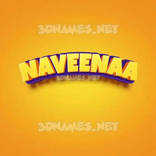 naveenaa in Orange Toon style - 3D name wallpaper naveenaa in Orange Toon style - 3D name wallpaper