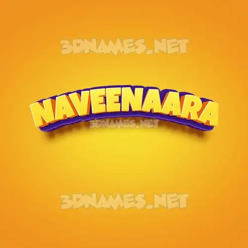 naveenaara in Orange Toon style - 3D name wallpaper naveenaara in Orange Toon style - 3D name wallpaper