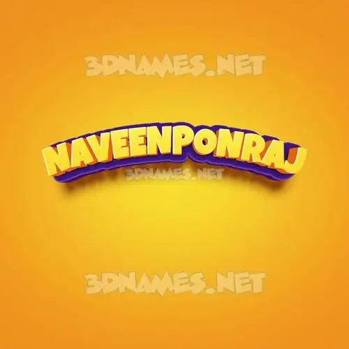 naveenponraj in Orange Toon style - 3D name wallpaper naveenponraj in Orange Toon style - 3D name wallpaper