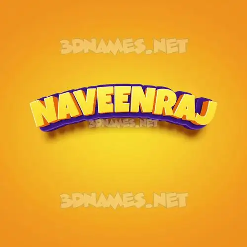 naveenraj in Orange Toon style - 3D name wallpaper naveenraj in Orange Toon style - 3D name wallpaper
