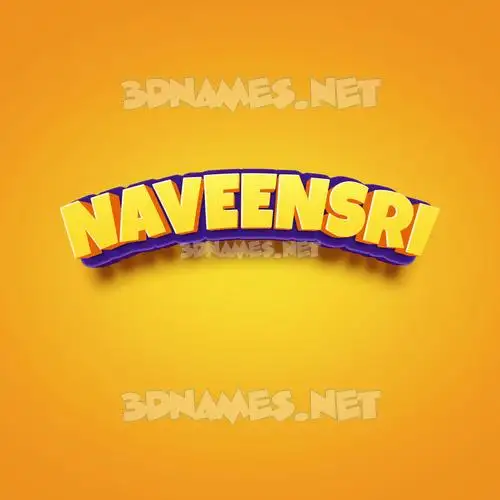 naveensri in Orange Toon style - 3D name wallpaper naveensri in Orange Toon style - 3D name wallpaper