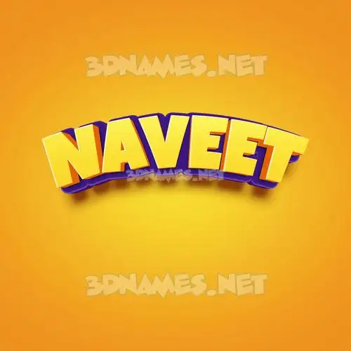 naveet in Orange Toon style - 3D name wallpaper naveet in Orange Toon style - 3D name wallpaper