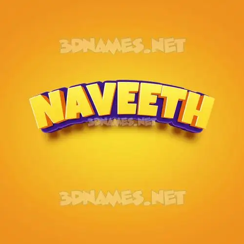 naveeth in Orange Toon style - 3D name wallpaper naveeth in Orange Toon style - 3D name wallpaper
