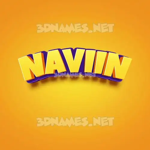 naviin in Orange Toon style - 3D name wallpaper naviin in Orange Toon style - 3D name wallpaper