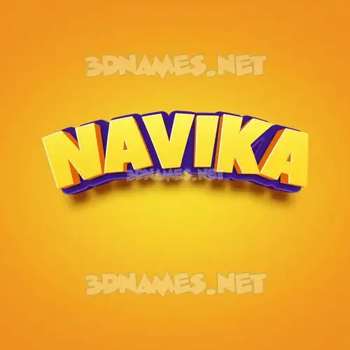 navika in Orange Toon style - 3D name wallpaper navika in Orange Toon style - 3D name wallpaper