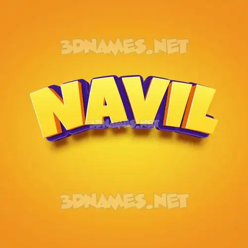 navil in Orange Toon style - 3D name wallpaper navil in Orange Toon style - 3D name wallpaper