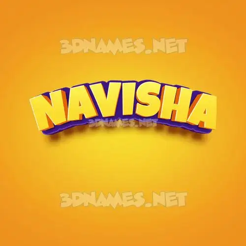 navisha in Orange Toon style - 3D name wallpaper navisha in Orange Toon style - 3D name wallpaper