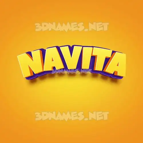 navita in Orange Toon style - 3D name wallpaper navita in Orange Toon style - 3D name wallpaper