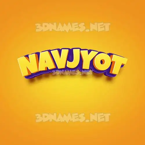 navjyot in Orange Toon style - 3D name wallpaper navjyot in Orange Toon style - 3D name wallpaper