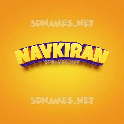 navkiran in Orange Toon style - 3D name wallpaper navkiran in Orange Toon style - 3D name wallpaper