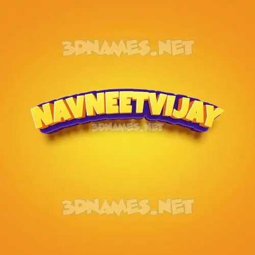 navneetvijay in Orange Toon style - 3D name wallpaper navneetvijay in Orange Toon style - 3D name wallpaper