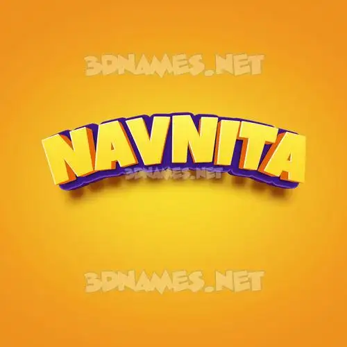 navnita in Orange Toon style - 3D name wallpaper navnita in Orange Toon style - 3D name wallpaper