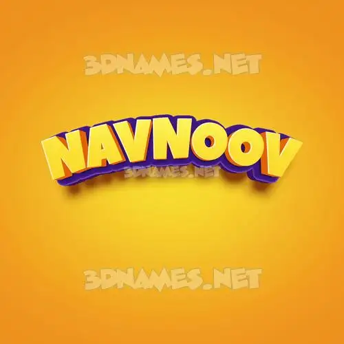 navnoov in Orange Toon style - 3D name wallpaper navnoov in Orange Toon style - 3D name wallpaper