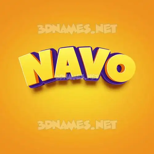 navo in Orange Toon style - 3D name wallpaper navo in Orange Toon style - 3D name wallpaper